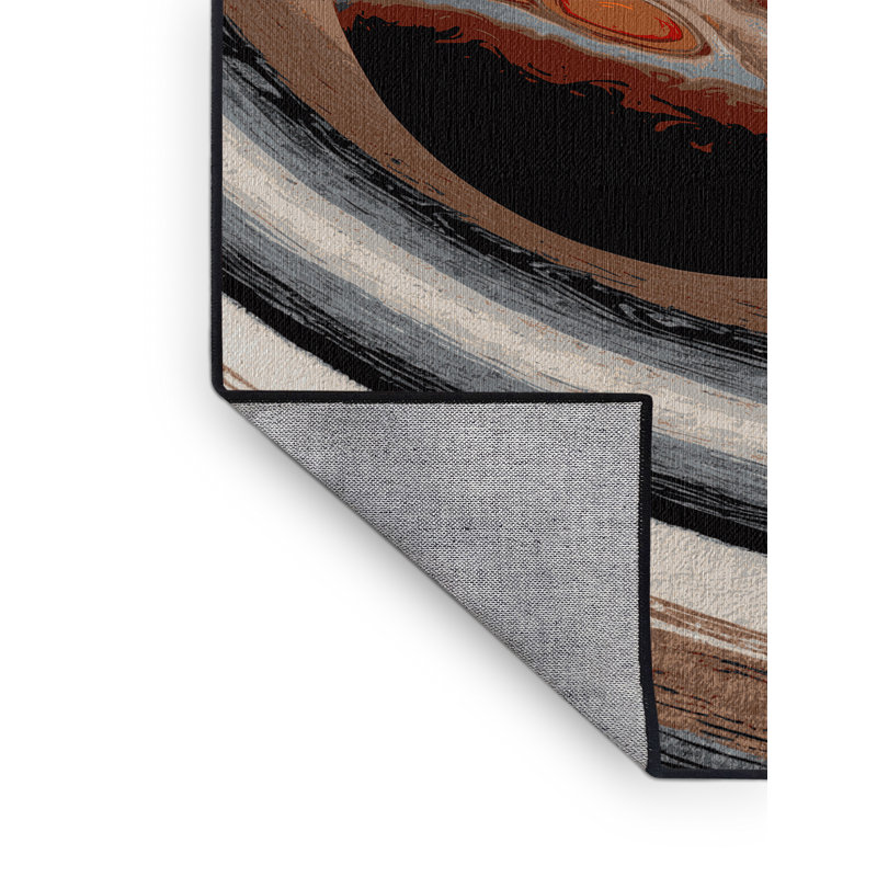 Tapis brun lavable à la machine, Rectangle 5 pi x 7 pi