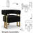 Accent Armchair With Metal Frame(Set Of 2)-661841936