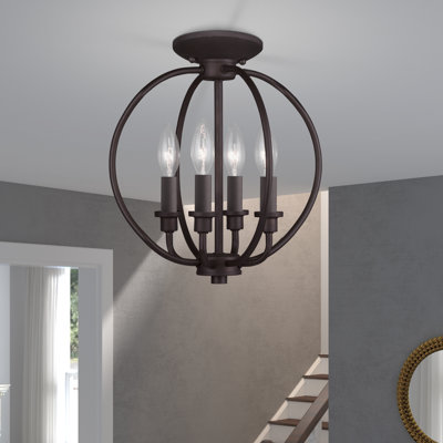 Remer 4 - Light Dimmable Globe Chandelier