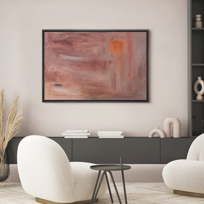 Pottery Red Abstract Wall Art Framed Canvas Print Bedroom Wall Decoration