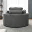 Fauteuil club moderne gris foncé Accent