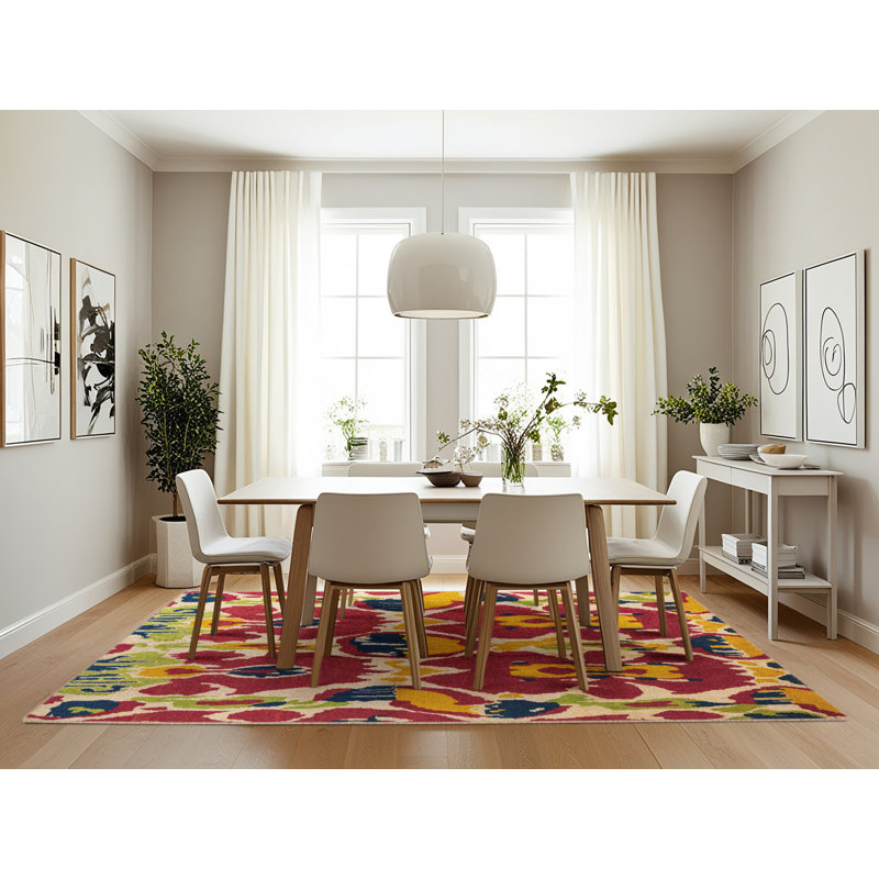 Tapis abstrait moderne 4552, Rectangle 7 pi x 10 pi
