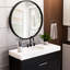Wood Round Wall Mirror for Bathroom Bedroom Vanity Home Decoration-90993437-90860832