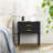 Solid Wood Construction Nightstand with Big Drawer，2 Power Outlets, 1 USB Port & 1 Type C Port-1393073956