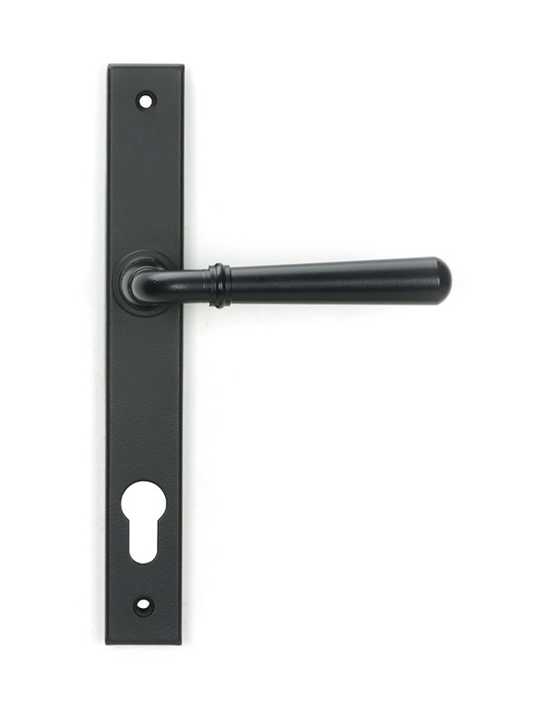 Newbury Multipoint Lock Door Handle, Matt Black