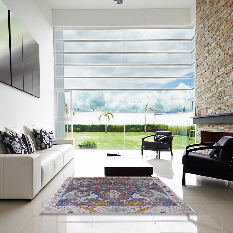 Oriental Indoor Rug, Square 4'