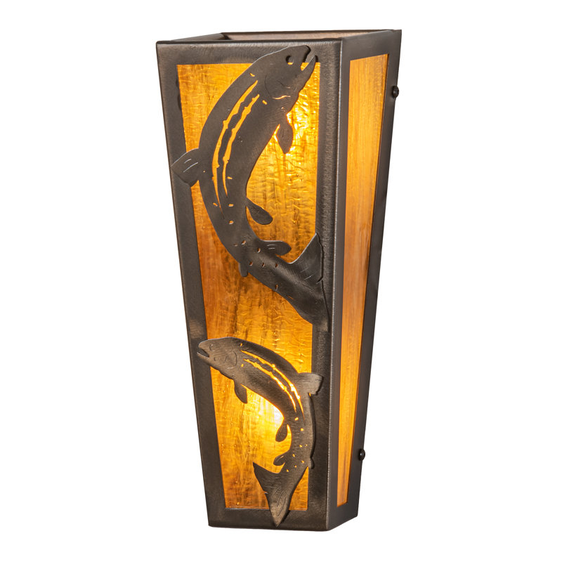Rustic Lodge Flush Mounted Sconce