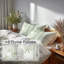 Ensemble de literie oriental 5 pièces - Housse de couette et coussin décoratif Coastal Bamboo Mist-124112211