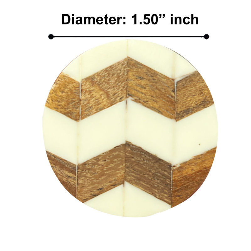 1.5" Diameter Zig Zag Knobs