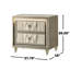 Camel And 2 Nightstand With Led Dual - Soft Glow From Led, Fully Upholstered In Velvet, Clear Tempered Glass Top, Built-in Ports, Felt-lined Drawer, Solid Engineered Wood Build