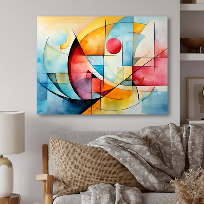 Cubic Soft Colors Tiles II - Geometric Metal Wall Art MT137593