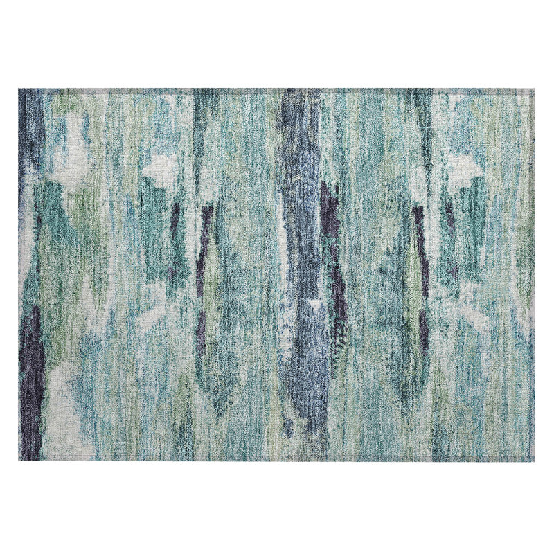 Aleighna Area Rug with Non-Slip Backing, Rectangle 1'8" x 2'6"