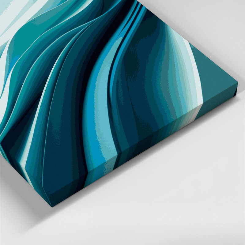 Gradient Abstract 49 Green Canvas Wall Art