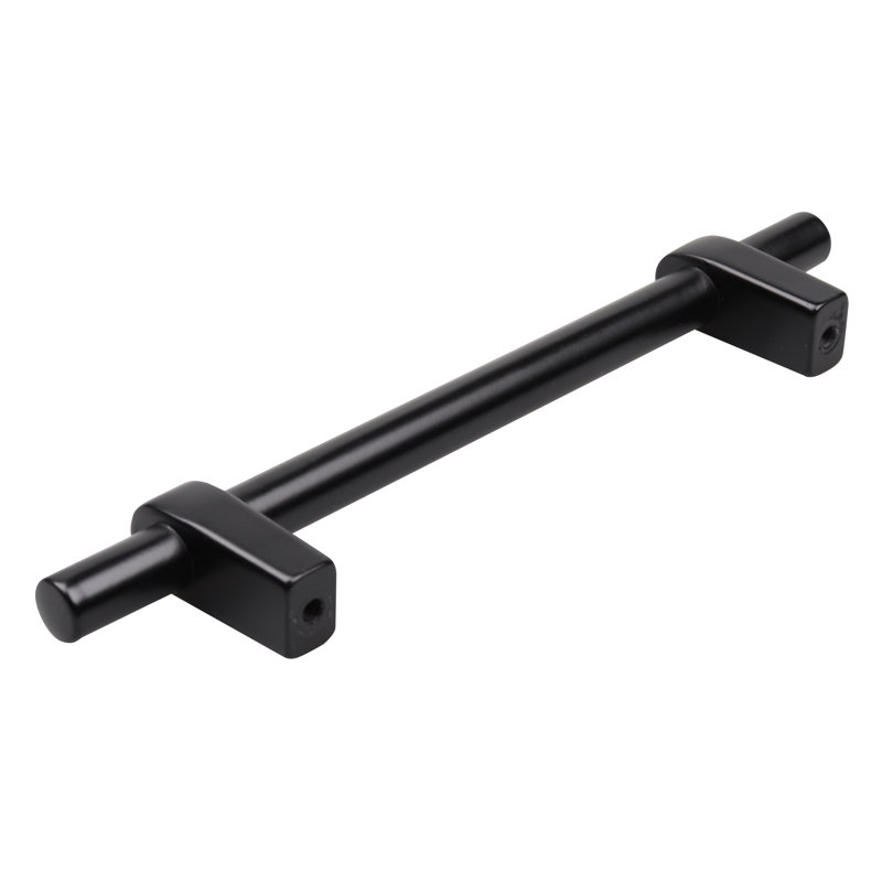 Multipack de poignées de centre à centre Euro 4 1/4 ", Noir mat, 4 1/4"