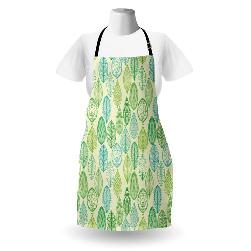 Multicolore tablier East Urban Home Nature unisexe, feuilles forêt, taille adulte