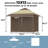 Pop Up Gazebo Outdoor Canopy Shelter, Instant Patio Gazebo Sun Shade Canopy Tent With 4 Sandbags, 2 Tiers Roof & Mesh Netting For Lawn, Garden, Backyard & Dec-113469155-113469152