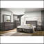 Finition grise 1 pièce style contemporain commode à bijoux cachée tiroirs à queue d'aronde anglaise boutons argentés meubles de chambre à coucher-799618141