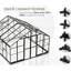 Serre en polycarbonate hybride 12 po x 13,5 po x 9 pi Grower's Haven - Serre en aluminium avec raccords rapides