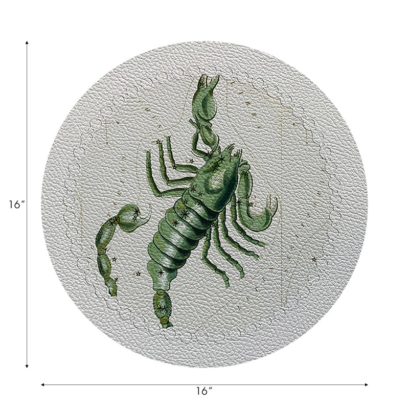Napperon Zodiac Scorpio, Blanc