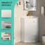 Ensemble de meuble-lavabo de coin 24 po avec comptoir d'évier 24 po