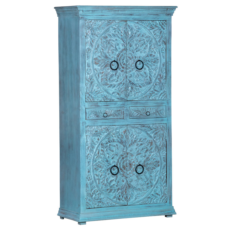 Armoire 4 portes Lancey, Menthe