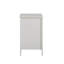 Table de chevet blanche moderne avec 3 tiroirs, ports de chargement USB et prises de courant - Table de bout élégante