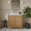 Meuble-lavabo en rotin 30 po x 20 po Whitney-128635711