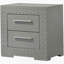 Table de chevet 2 tiroirs Pierce Grey-983238435