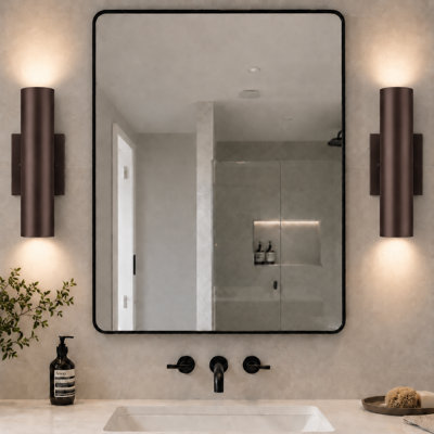 12''H Oil Rubbed Bronze Aluminum Dimmable LED Wall Sconces