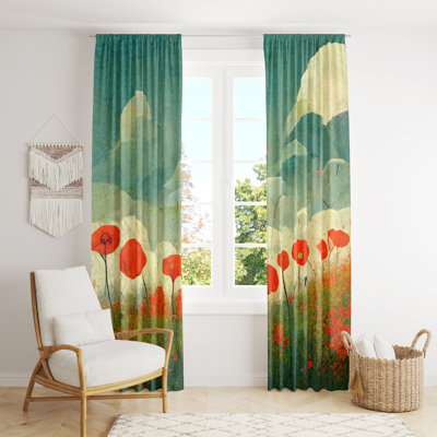 Semi Sheer Curtain Pair