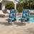 Set Of 2 Portable Folding Backpack Beach Recliner Chairs With 5 Position Adjustable Backrest And Soft Padded Headrest For Beach Poolside Camping Use-611817498