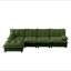Canapé modulaire modulaire en forme de L de 138 po en forme de L avec repose-pieds 4 places, canapé en chenille profonde avec coussin en treillis confortable, chambre et appartement-329257664
