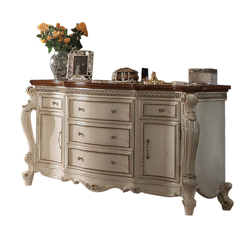Commode à finition picard et perle de chêne antique