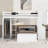 Loft Bed with Stand-Alone Bed, Shelves, Desk & Wardrobe