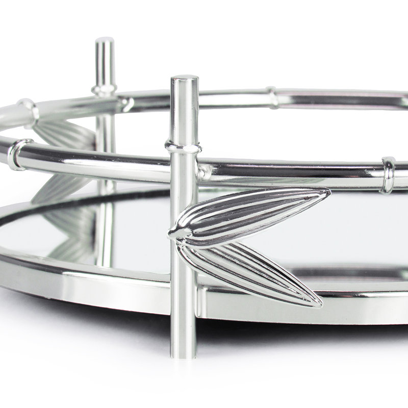 Plateau Yulganna, Argent, 3 po L x 9,75 po P x 9,75 po H