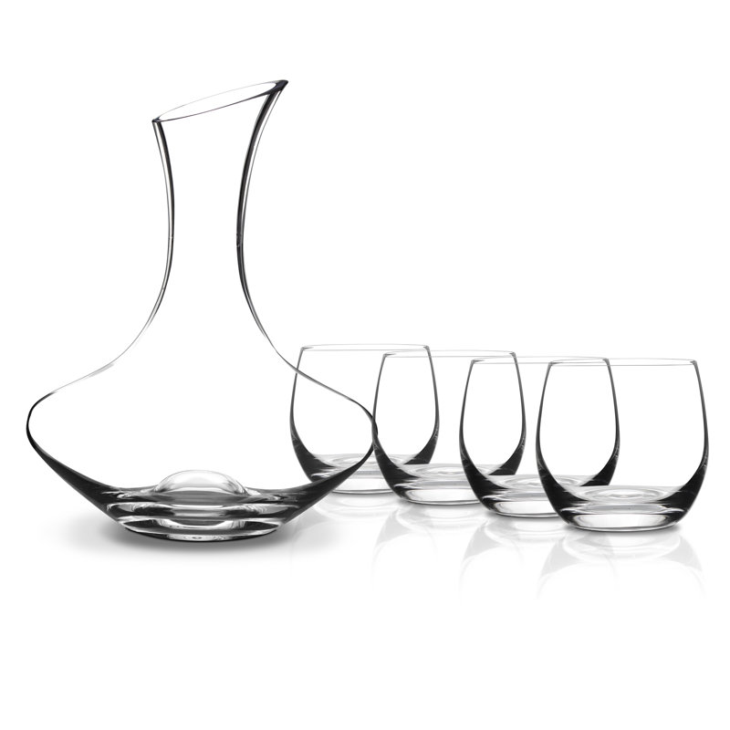 Armatha Glass 5 - Piece Wine Decanter Set