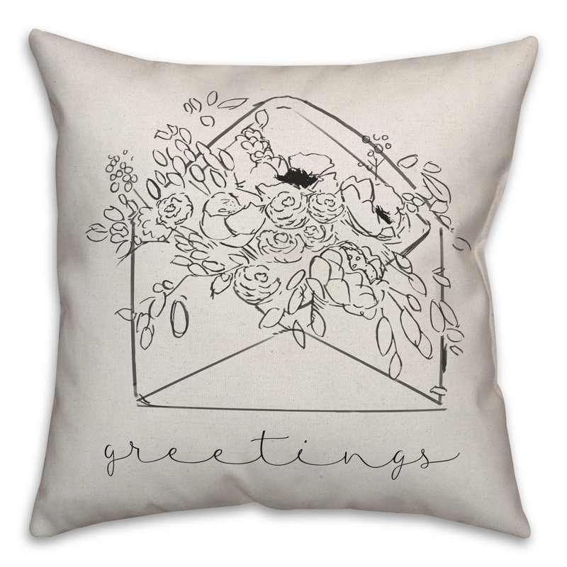 Floral Throw Pillow