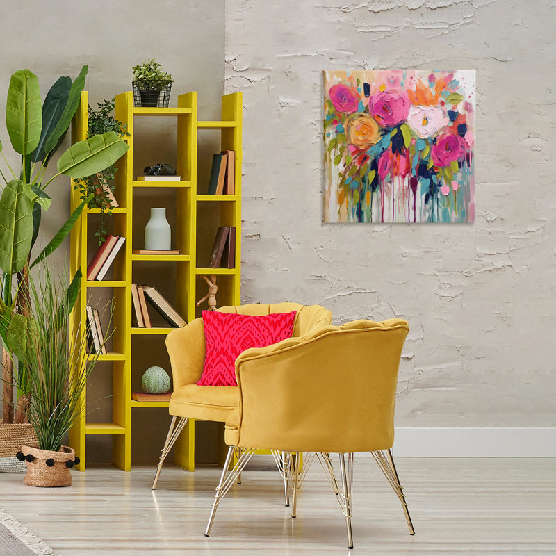 Urban Paint Bouquet Canvas Wall Art by Irena Orlov , 24" H x 24" W