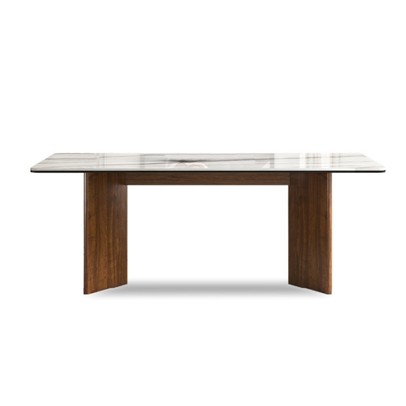 Table rectangulaire en bois franc français vintage, H 29,53 po x L 62,99 po x l 35,43 po