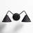 Dale 2 - Light LED Dimmable Matte Black Armed Sconce-224472052