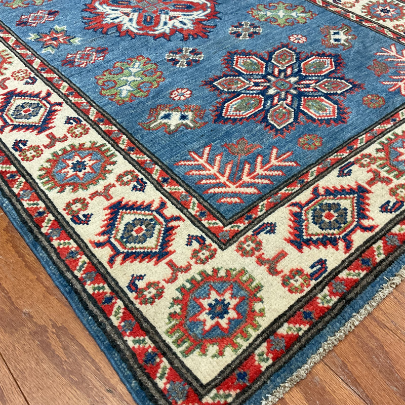  Handmade Kazak Wool Rug