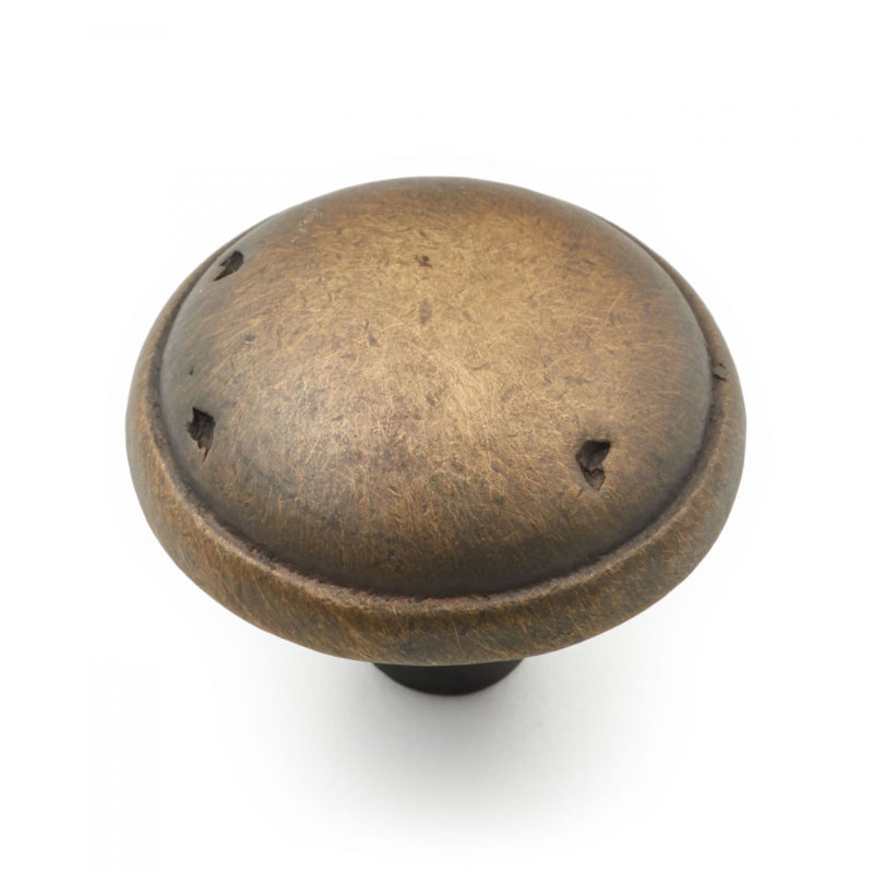 CK Series 1 3/8" Diameter Mushroom Knob, Antique English