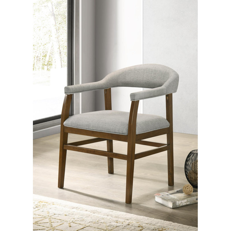 Chaise de salle à manger en noyer foncé (2 / boîte)