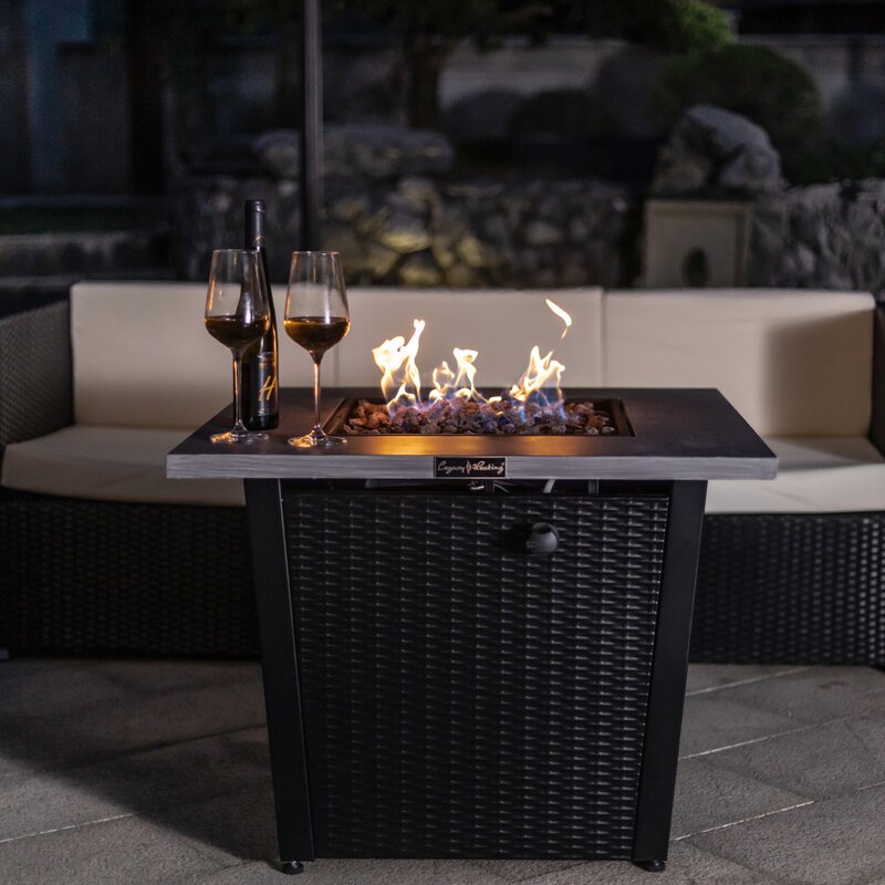 Darby Home Co Prieto Steel Propane Fire Pit Table & Reviews | Wayfair