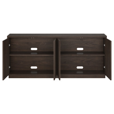 Alston 68" Wide Rectangular Fluted Buffet Table