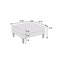 Magnifique repose-pieds rose en tissu Morgan-594773870