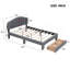 Lit plateforme tapissier avec tiroir Teddy