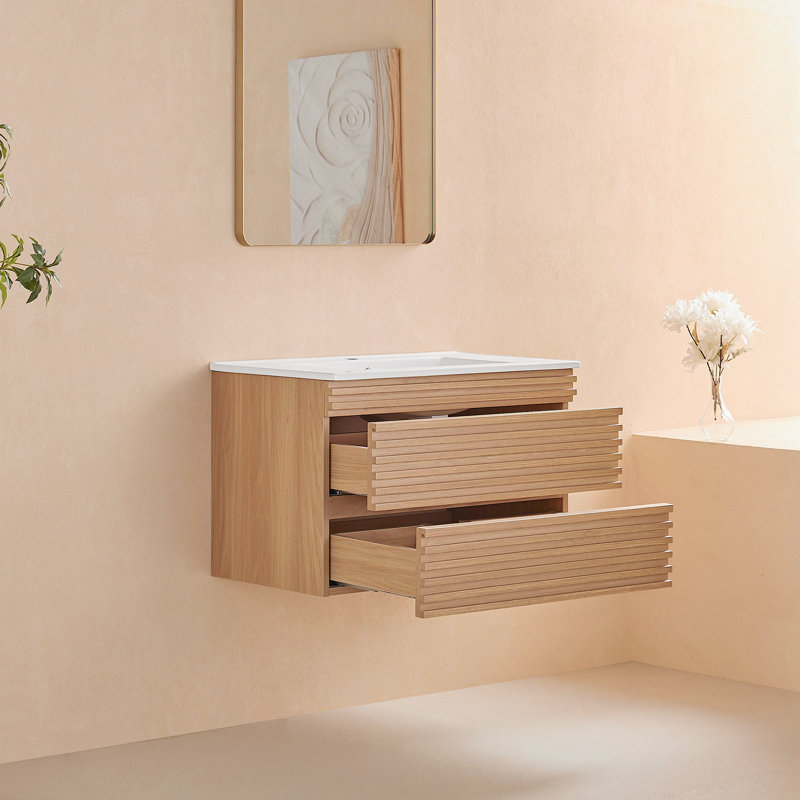 Ensemble d'armoires de salle de bain flottantes 30 po