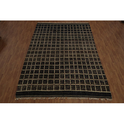 Checkered Moroccan Oriental Large Rug 10x15