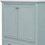 Meuble-lavabo 30 po sans lavabo, base seulement, armoire de salle de bain multifonctionnelle avec portes et tiroir, cadre solide et panneau de fibres à densité moyenne, vert-1406867038